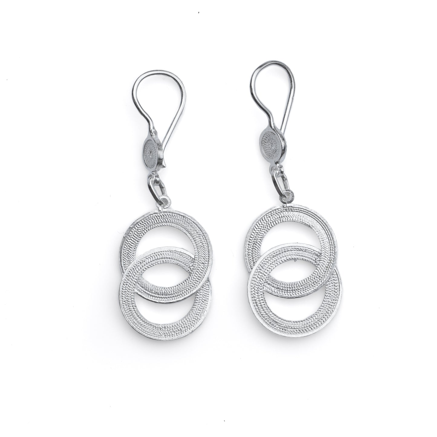 Linked Circles Filigree Drops