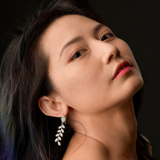 Botanical Jasmine Filigree Earrings