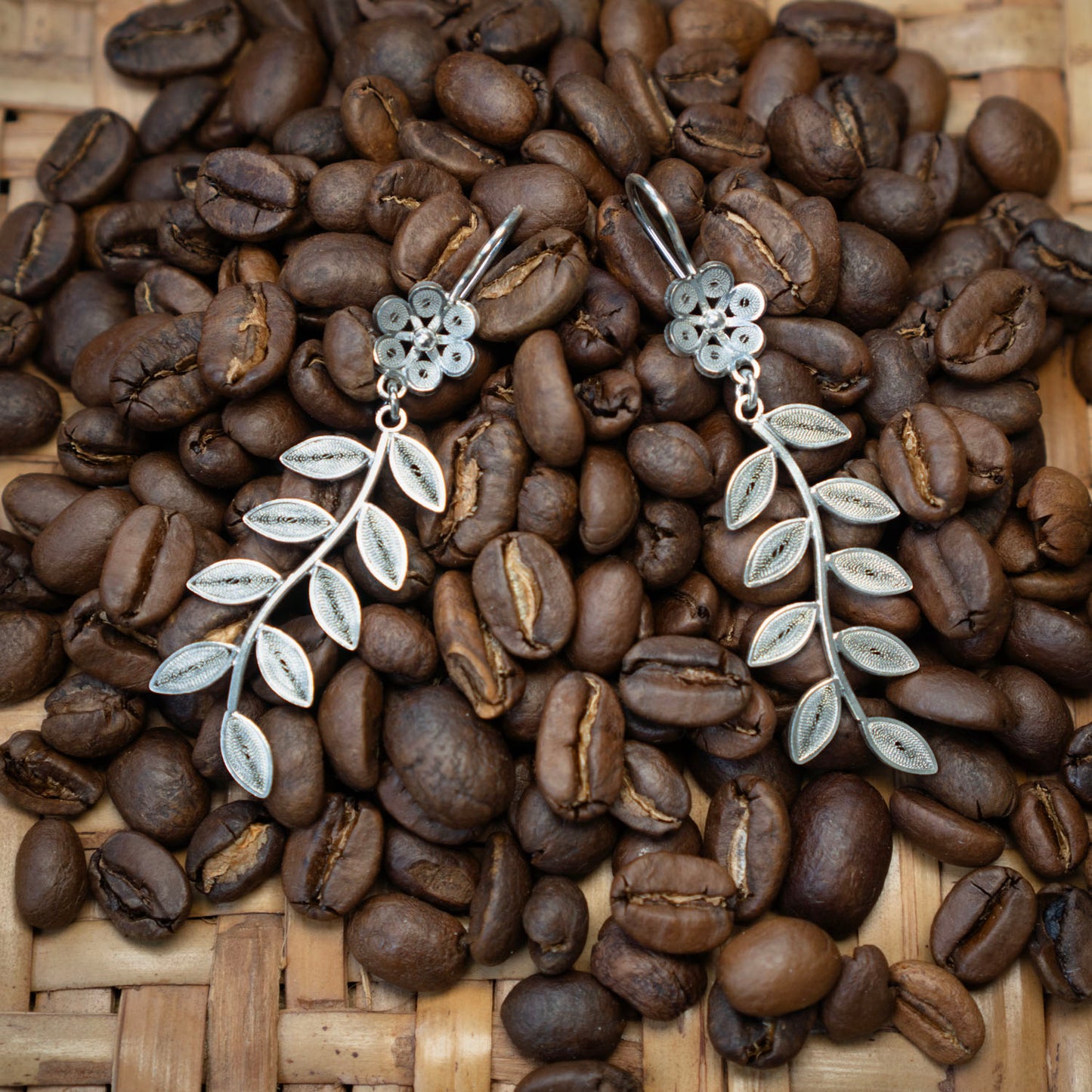 Botanical Jasmine Filigree Earrings