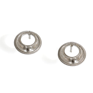 Petite Silver Bead Studs