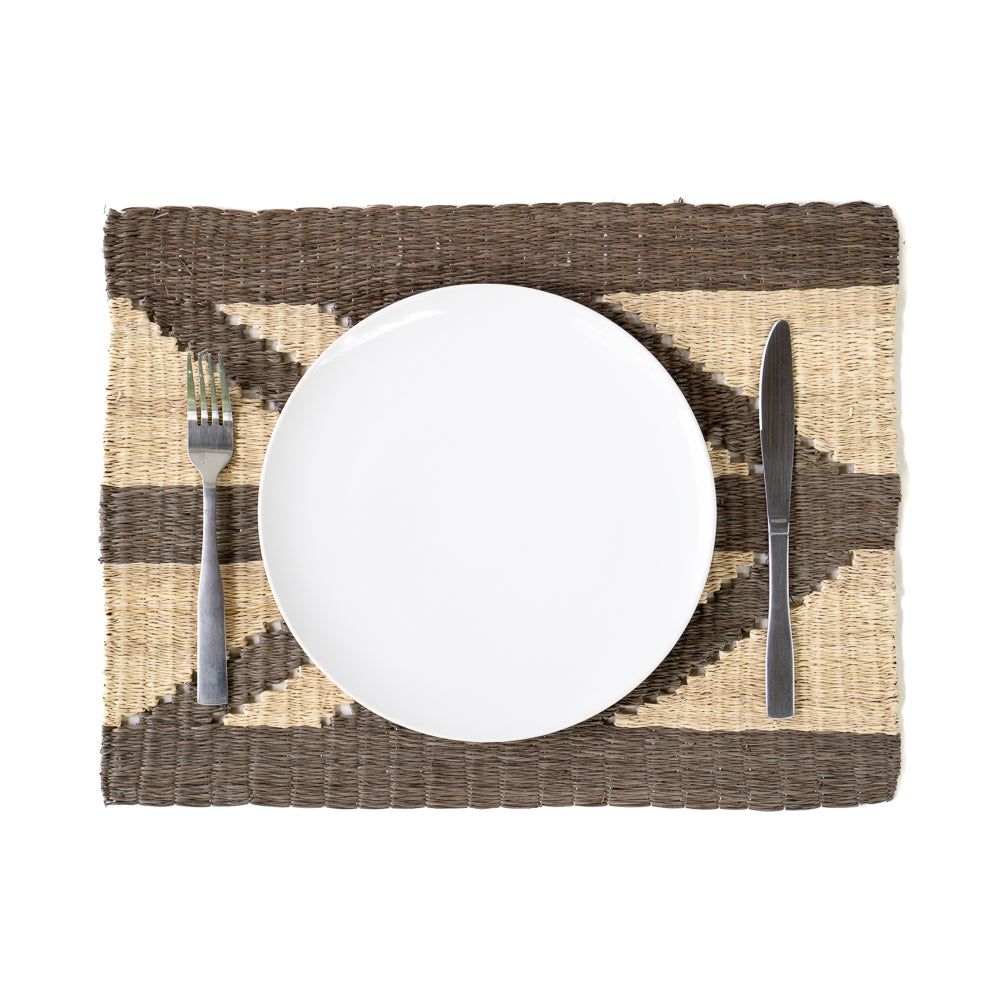 Gray Palm Placemats