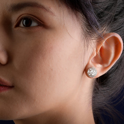 Lattice Dome Filigree Studs