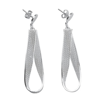 Flowing Ribbon Filigree Earrings