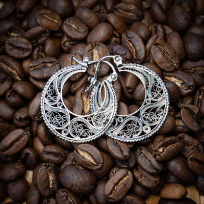 Elegant Paisley Statement Hoops