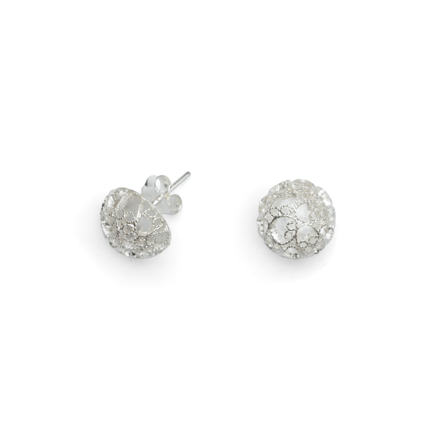 Lattice Dome Filigree Studs