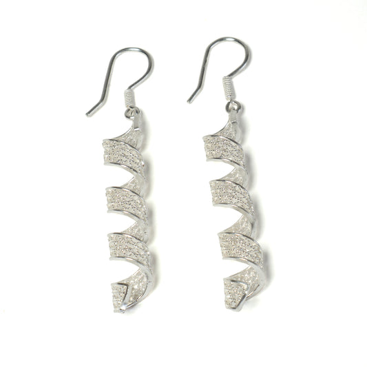Modern Helix Filigree Earrings
